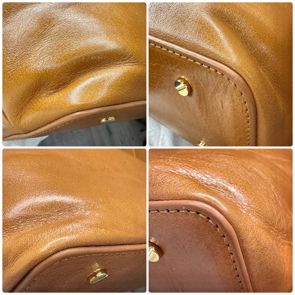 NWT Tory Burch Bombe Tote Tan with dust bag - Picture 8 of 14